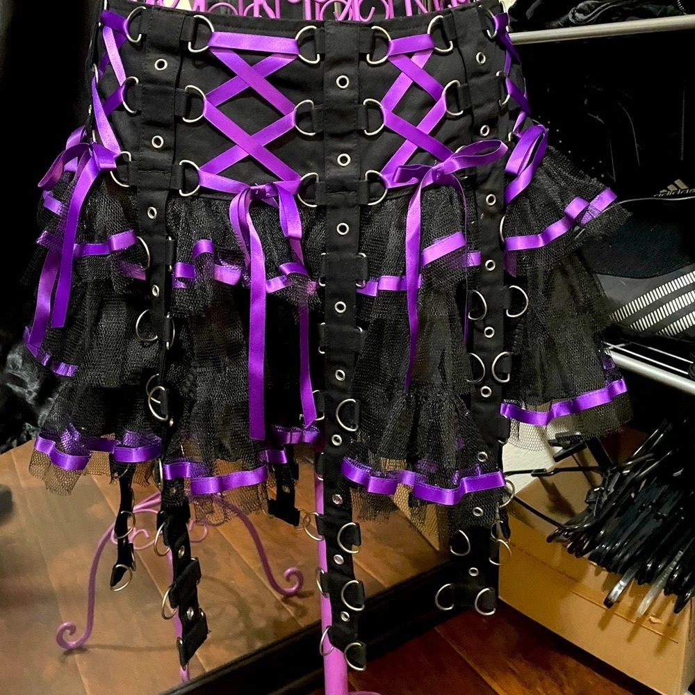 Hell Bunny - Chai Mini Skirt